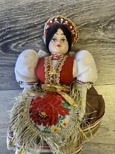 Vintage  Girl Doll Collectible W/Stand Souvenir Dress for sale  Shipping to South Africa