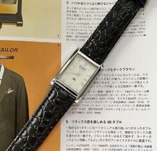 Reloj de pulsera Seiko delgado cuarzo números romanos nueva batería 26 mm estuche japonés para hombre segunda mano  Embacar hacia Argentina