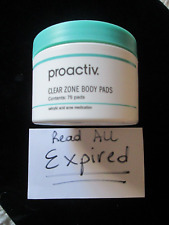 PROACTIV CLEAR ZONE BODY PADS-- 75 COUNT ACNE TREATMENT-- NEW SEALED--NOS READ for sale  Shipping to South Africa