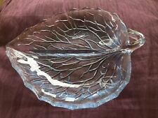 Vintage glass leaf for sale  LEICESTER