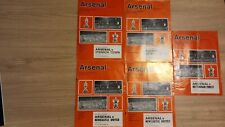 Arsenal football programmes for sale  ILKESTON