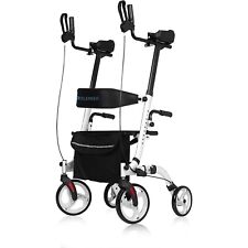 ELENKER Upright Rollator Senior Walker Stand Up Wheel with Seat Medical Aid for sale  Shipping to South Africa