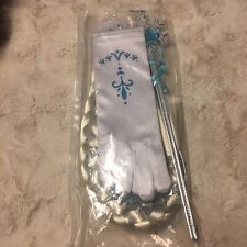 Conjunto de Guantes de Varita ELSA FROZEN CORAZÓN Heredera Princesa Accesorios Edad 4-12 segunda mano  Embacar hacia Argentina