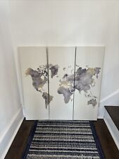 canvas world map for sale  Greenville