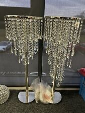 Crystal table chandeliers for sale  LEICESTER
