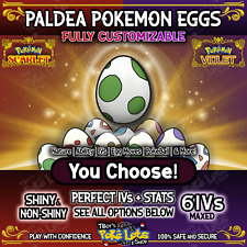 Ovos Pokemon Paldea personalizados 🌟Perfeito 6IV brilhante 🌟 Violeta escarlate 🌎Vendedor dos EUA🌎 comprar usado  Enviando para Brazil