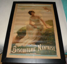 Rare affiche biscuiterie d'occasion  Carros