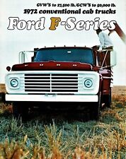 Folheto de vendas 1972 Ford F-Series Trucks cabine convencional F-400 F-600 F-700 comprar usado  Enviando para Brazil