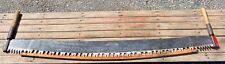 Vtg SIMONDS CRESCENT GROUND CROSSCUT SAW 60" Long Blade + WOODEN GAURD + LABEL, used for sale  Shipping to South Africa