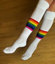 Rainbow design socks for sale  LEICESTER