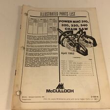 1982 mcculloch power for sale  Kokomo