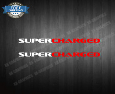 Supercharged decal sticker for sale  Long Beach