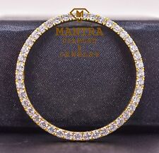 Reloj de diamante moissanita con bisel de 36 mm 2,30 quilates personalizado para fecha y fecha segunda mano  Embacar hacia Argentina