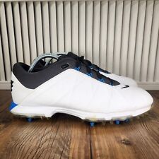 Zapatos de golf para hombre 9,5 Nike Lunar Fire blancos negros azules clavos botines 853738-100 segunda mano  Embacar hacia Argentina