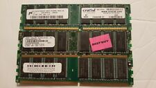 3 Desktop DDR RAM (1) AOTQD 1GB + (2) 512MB DDR (All fit the same) for sale  Shipping to South Africa
