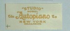 Autopiano piano fallboard for sale  Paramount