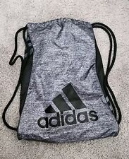 Adidas Drawstring Backpack Bag Rope Cord Black & Gray for sale  Shipping to South Africa