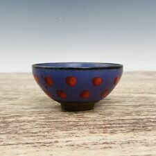 3.7" Antique Song dynasty Porcelain jianzhan marked Purple glaze speckle Tea cup comprar usado  Enviando para Brazil
