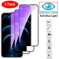 3 paquetes de protector de pantalla de vidrio templado antiluz azul para iPhone 15 14 Pro Max segunda mano  Embacar hacia Argentina
