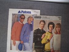 Knitting patterns patons for sale  THORNTON-CLEVELEYS