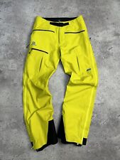 Pantalones de esquí SALOMON LAB para hombre Gore-Tex Pro 3L amarillo talla m segunda mano  Embacar hacia Argentina
