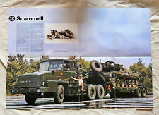 Scammell Truck Fold Out Poster Super Contractor LD55 Crusader Nubian Routeman for sale  YORK