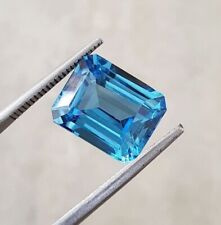 Natural Santa Maria Aquamarine 10 Ct+ EGL Certified Emerald Cut Loose Gemstone for sale  Shipping to South Africa