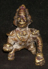 Usado, Antigüedad Tradicional Indio Bronce God Bebé Krishna Gatear Laddu Gopal Tribal # segunda mano  Embacar hacia Mexico
