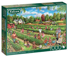 Używany, Puzzle 1000 Falcon Zbieranie truskawek G3 na sprzedaż  PL