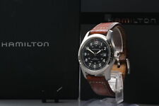 [N Estado perfeito na caixa] Hamilton Khaki Field H705450 relógio masculino automático mostrador preto comprar usado  Enviando para Brazil