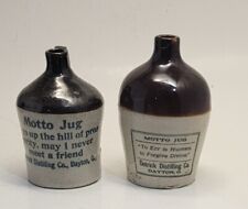 2 jarros de publicidade em miniatura de grés Dayton Ohio Detrick Distilling comprar usado  Enviando para Brazil