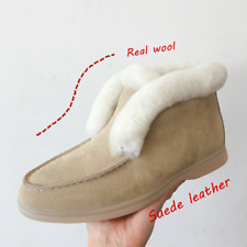 Ankle Boots Cow-suede-leather Boots Warm Winter Boots Snow Boots Women for sale  Shipping to South Africa