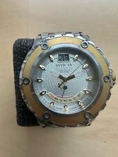 Usado, Relógio masculino Invicta Reserve Specialty banhado a ouro Subaqua 10095 mostrador prata 52mm comprar usado  Enviando para Brazil