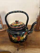 Black enamel tea for sale  PONTYPOOL