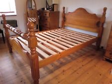 Pine bed frame for sale  REDHILL