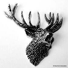 Stag head pewter for sale  Shipping to Ireland