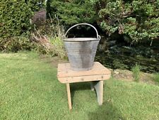 Vintage galvanised bucket for sale  NANTWICH