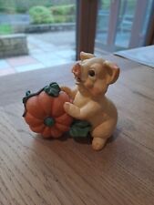 Pig pumpkin figurine for sale  STROUD