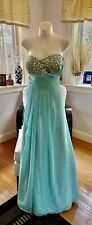 Strapless blue beaded for sale  Chelmsford