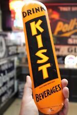 RARE 1950s DRINK ORANGE KIST SODA POP STAMPED PAINTED METAL SIGN COKE CRUSH 7UP for sale  Shipping to South Africa