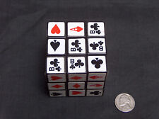 Rubics Cube Diamonds Hearts Spades Clubs Poker Card Suits Strategic Hand Game, usado segunda mano  Embacar hacia Argentina