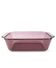 Pyrex 1.5 QT Loaf Pan 213-R Cranberry Purple Translucent #24 Glass Baking Dish for sale  Shipping to South Africa