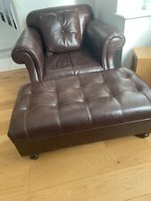 Dfs leather footstool for sale  KNARESBOROUGH