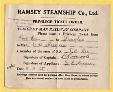 Ramsey steam ship for sale  Ramsey