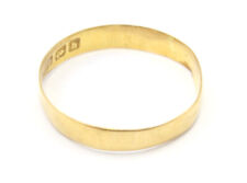 .916 22ct YELLOW GOLD Ancient Simple Wavy Wedding Band Ring, Size S 1.6g - M18 for sale  LEEDS