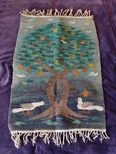 Vintage EGYPTIAN TAPESTRY - Birds with Tree 39"x27" Green Wall Decor Handmade for sale  Shipping to South Africa