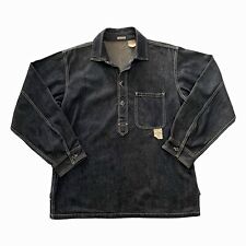 Caña de Azúcar Ropa de Trabajo Ropa Japón Fuerte Denim Pullover Camisa Selvage M11323C segunda mano  Embacar hacia Argentina