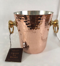 Mauviel France William Sonoma Hammered Copper Ice Bucket Wine Champagne Cooler for sale  Shipping to South Africa