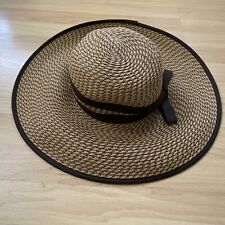 Obagi Medical Wide Brimmed Beige Brown Tweed Sun Hat One Size SPF for sale  Shipping to South Africa
