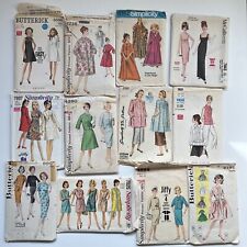 Lot Of 12 Vintage Sewing Patterns 1940s 1950s 1960s 70s Women’s Fashion Cut Rare for sale  Shipping to South Africa